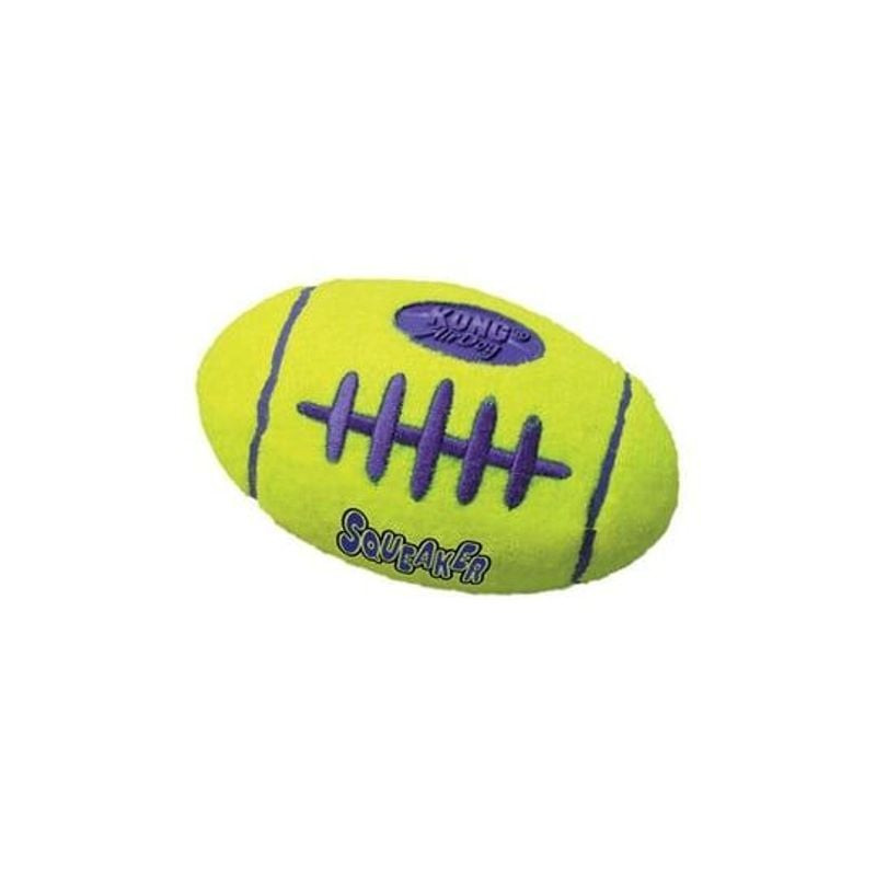 KONG 1964329 jouet chien balle tennis non abrasive avec couineur, taille L, sur fond blanc.
