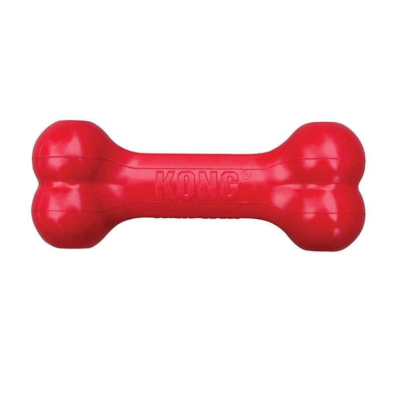 Os en caoutchouc KONG Goodie Bone S avec trous pour friandises visibles, vue packshot