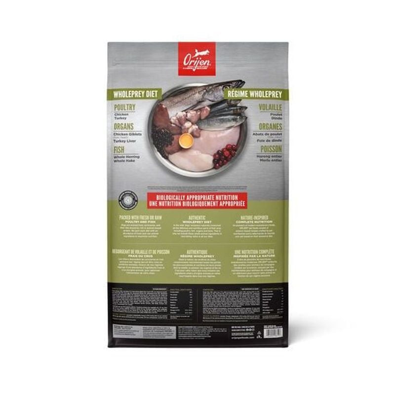 Packshot du sac de croquettes Orijen Senior pour chien âgé, format 11,4kg