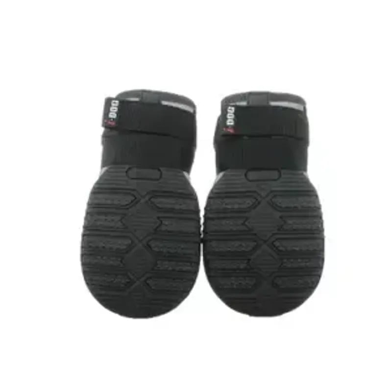 Vue de dessous des bottes pour chien I-DOG Khan Pad N'Polar, mettant en valeur le motif de semelle e