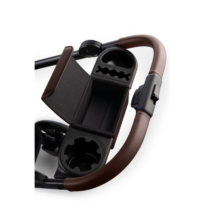 Détail de la poussette Tavo Pets Roscoe Trek choco pour chien et chat jusqu'à 25 kg, montrant ses gr