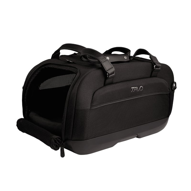 TAVO PETS 1116463 Dupree II vue intérieure ouverte du sac de transport animal montrant protection mo