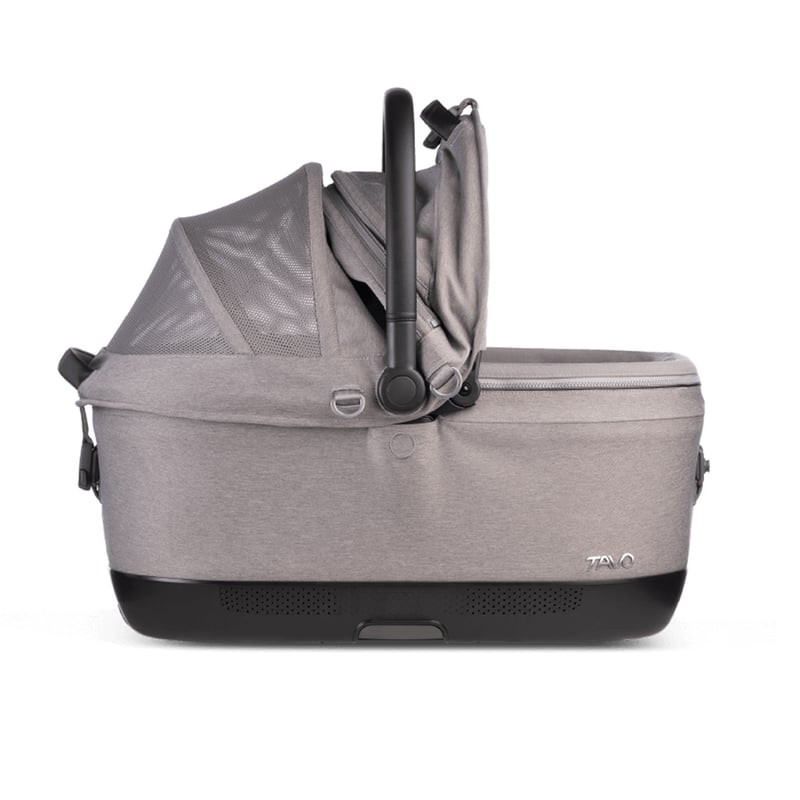 Vue arrière du siège auto Tavo Pets Maeve Iso6X 1116452 avec loquets ISOFIX et canopy.