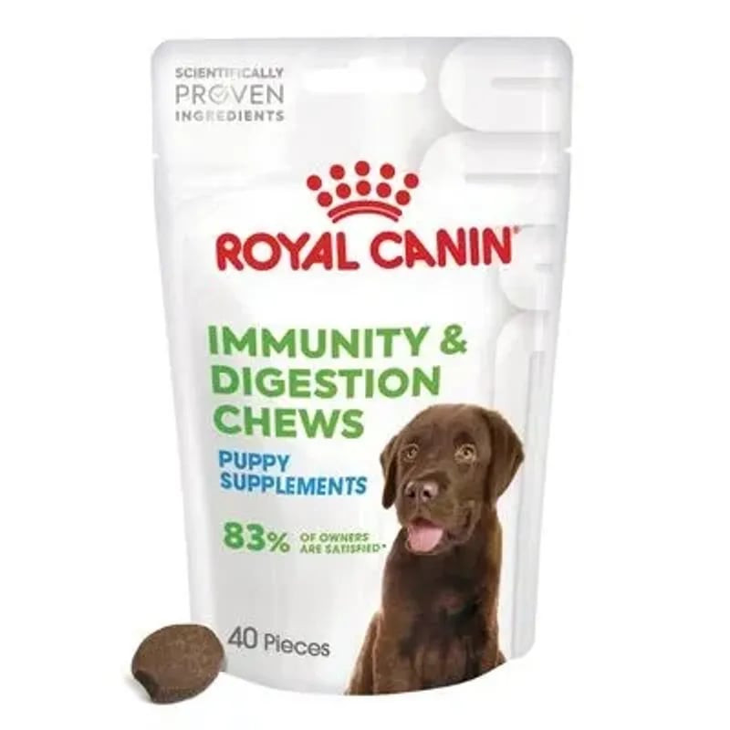 Paquet de friandises Royal Canin Immunity & Digestion pour chiots, sachet 100g, pour soutenir l'immu