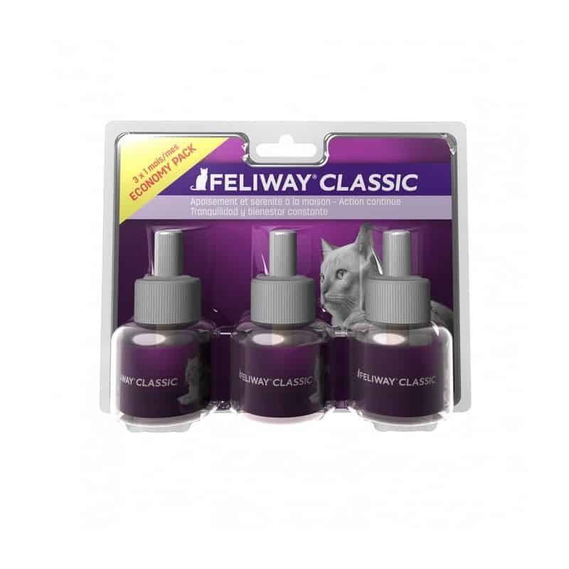 Pack Feliway x3 Recharge Anti-Stress Chat - 3 Mois de Sérénité