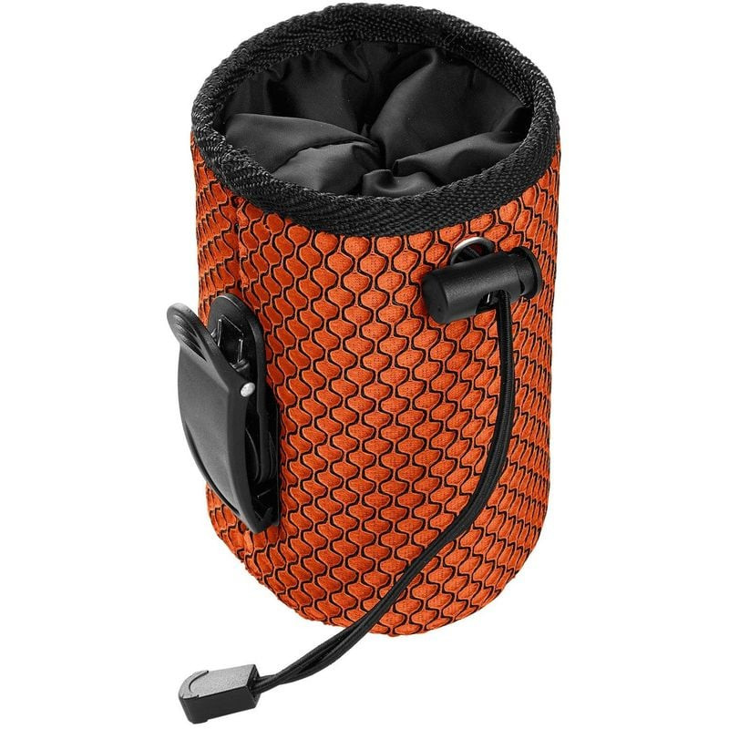 Sac à friandises Hunter 1964219 orange vu de dos, montrant l'attache en plastique.