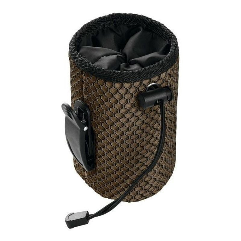 Gros plan du cordon coulissant et du matériau mesh du sac de friandises 1964218.