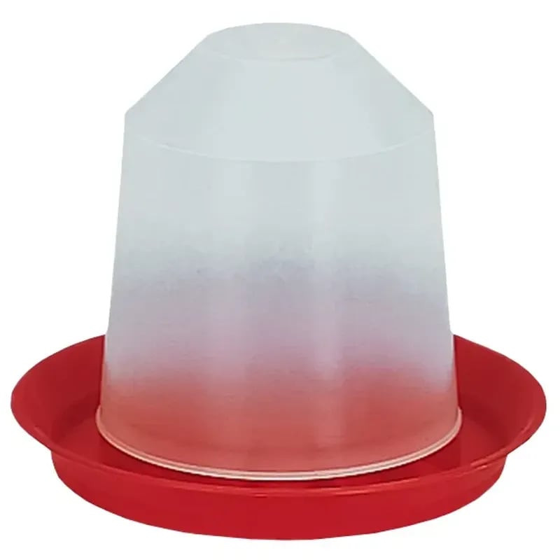 Mangeoire au sol en plastique rouge Savic Aviary Feeder 6L, grande capacité pour oiseaux
