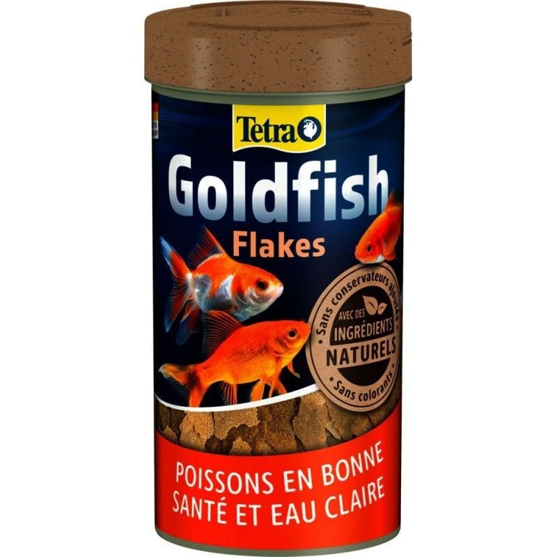 Packshot de l'aliment Tetra Flocons pour Poissons Rouges : flocons équilibrés complets pour poissons