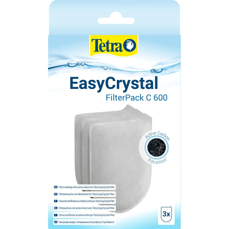 Packshot avant de la cartouche filtrante Tetra EasyCrystal C250/300 avec le nom du produit et une im