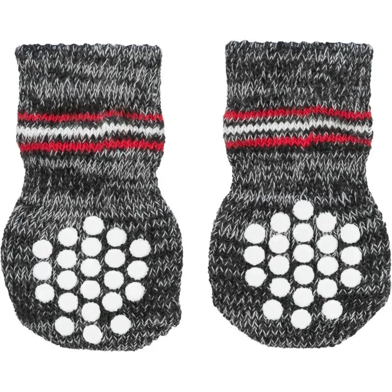 Packshot des chaussettes anti-dérapantes TRIXIE pour chien en coton avec semelle en caoutchouc, réfé