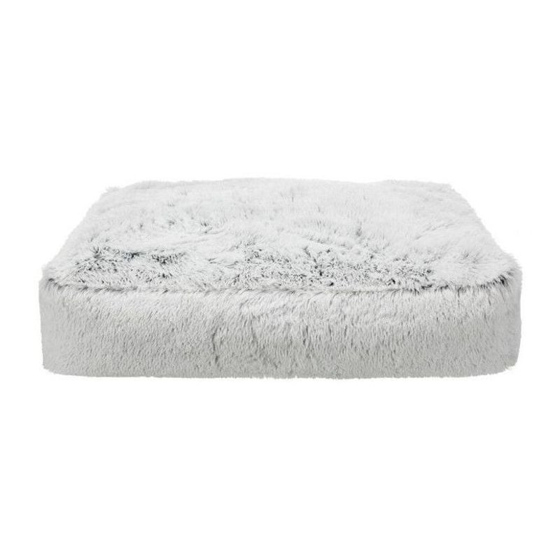 Coussin d'angle pour chien TRIXIE Harvey blanc et noir avec peluche longue, fond antidérapant et hou
