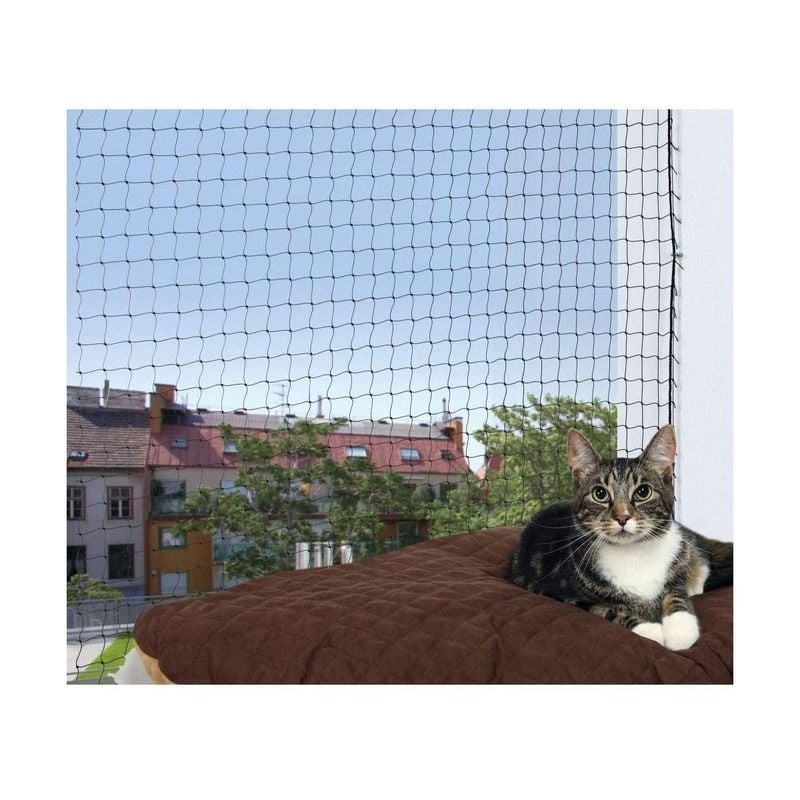 Filet sécurité chat Trixie sur balcon, chat explorant - produit 1968765