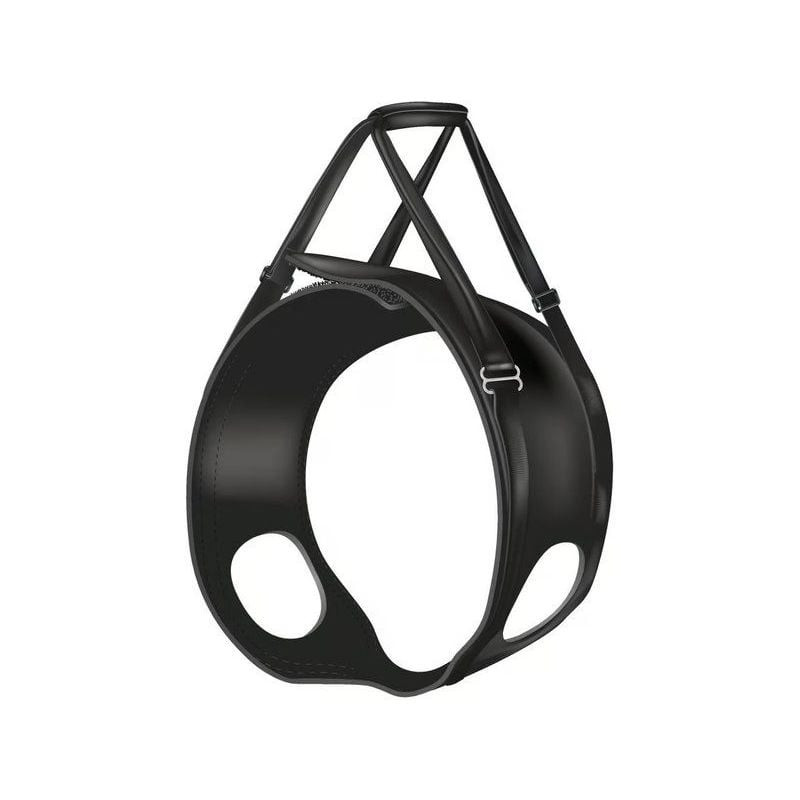 Vue alternative du harnais de marche pour chien TRIXIE 1968761 noir, montrant les sangles ajustables