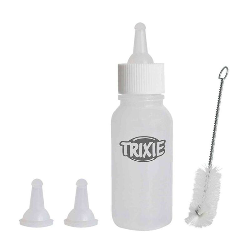 Set de biberon TRIXIE 1968746 avec biberon de 57 ml, trois tétines en silicone et brosse de nettoyag