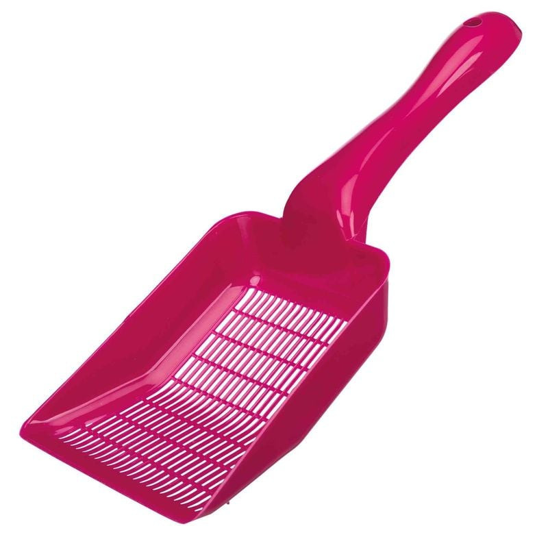Vue de face de la pelle à litière TRIXIE Ultra XL avec poignée ergonomique et grande tête de tamisag