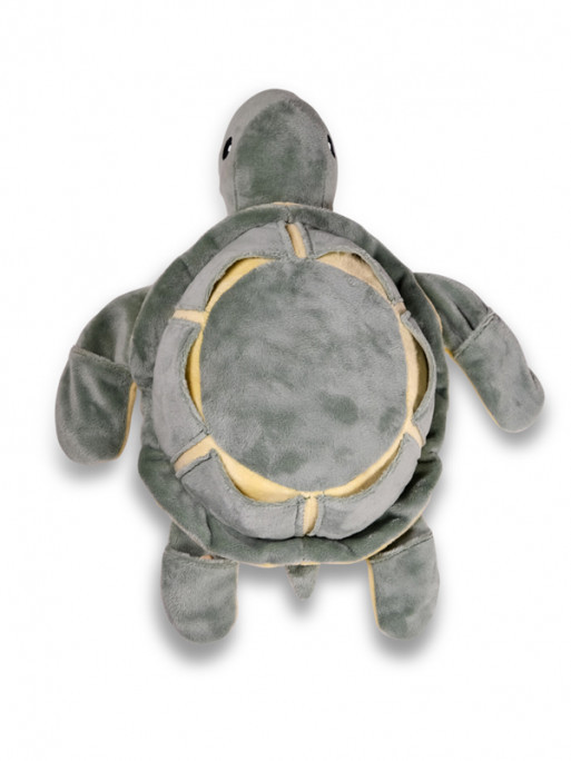 VADIGRAN dog toy turtle plush 36 cm with squeaker and treat compartments for interactive play