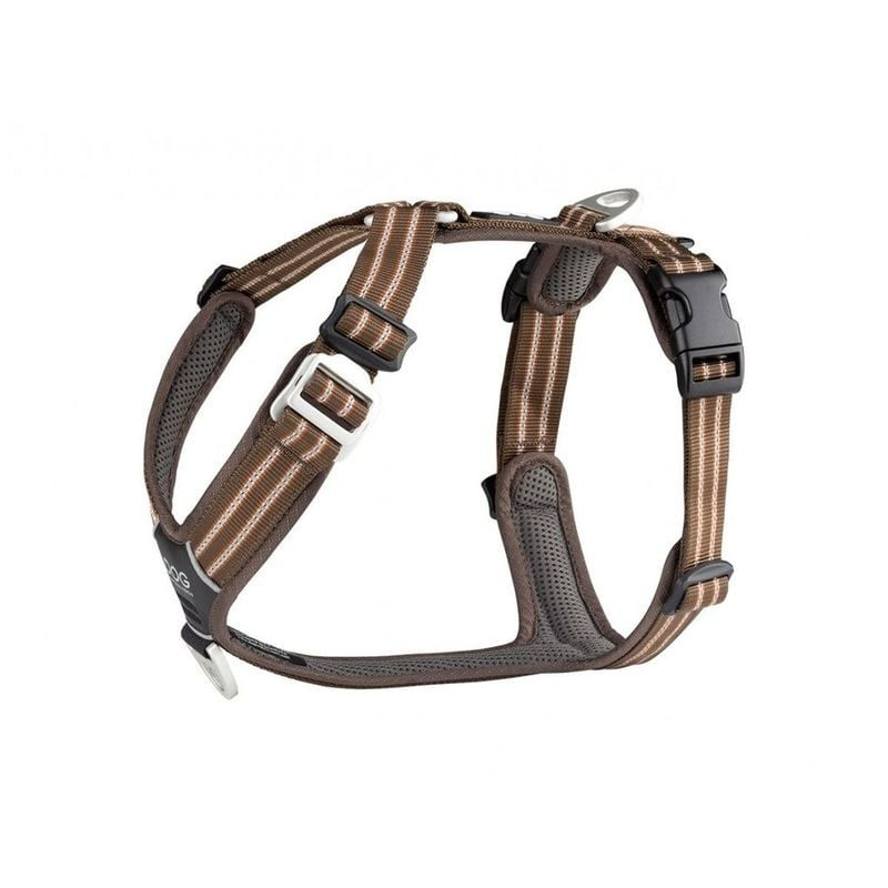 Vue du dessous du harnais Comfort Walk Air avec point d'attache poitrine et sangles ajustées