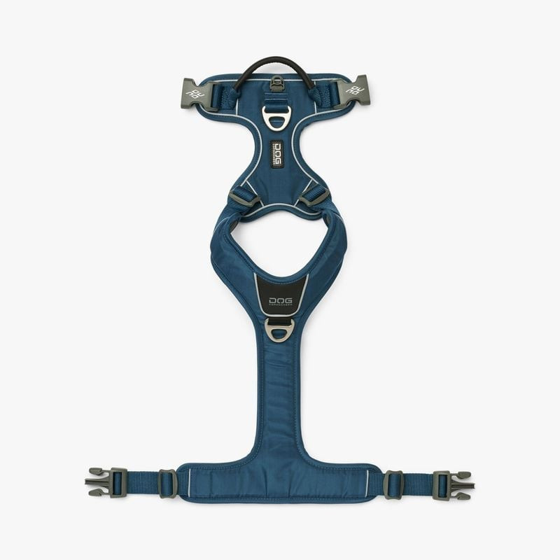 Vue latérale du harnais Comfort Walk Pro DOG Copenhagen avec bandes réfléchissantes