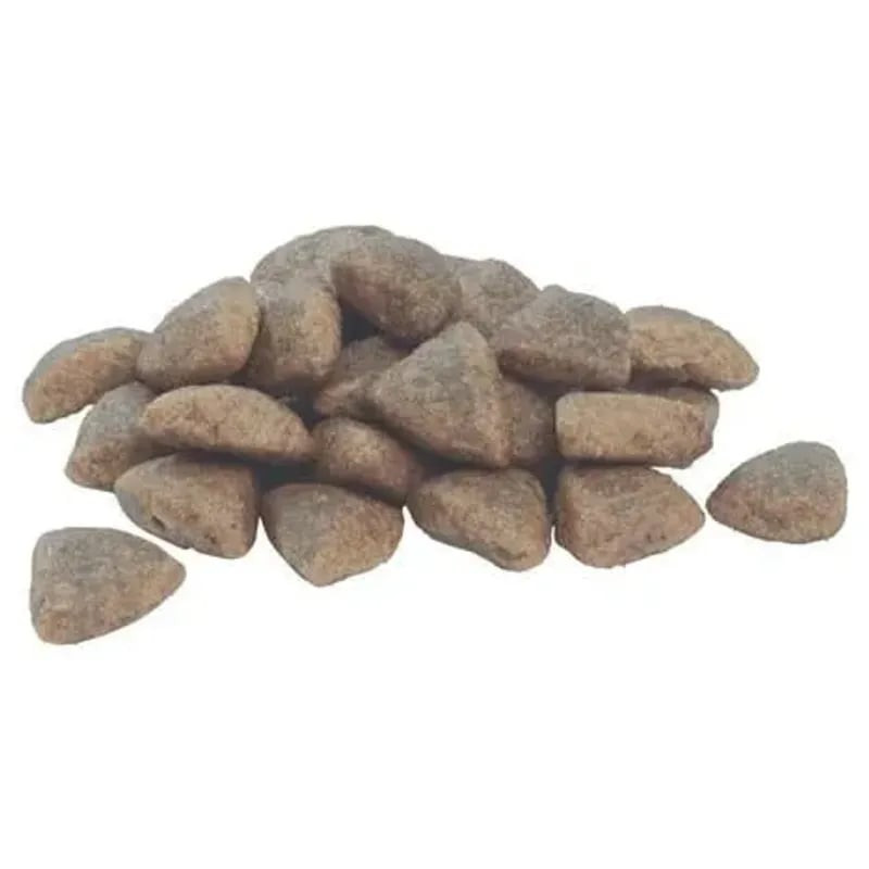 Gros plan des croquettes au poulet Purina Pro Plan 1143511, petits morceaux croustillants pour chien