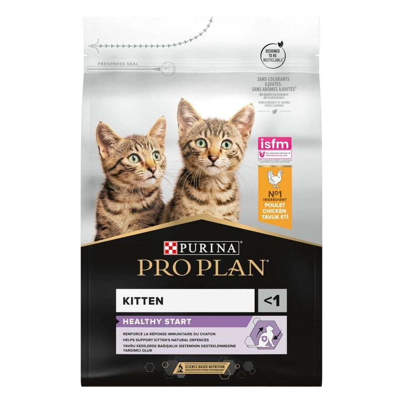 Image du sac de croquettes Pro Plan pour chaton au poulet, 3 kg