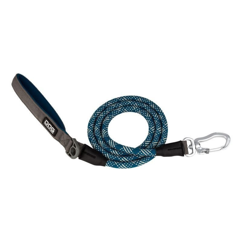 Gros plan de la poignée de la laisse Urban Rope Dog Copenhagen montrant le rembourrage en néoprène, 