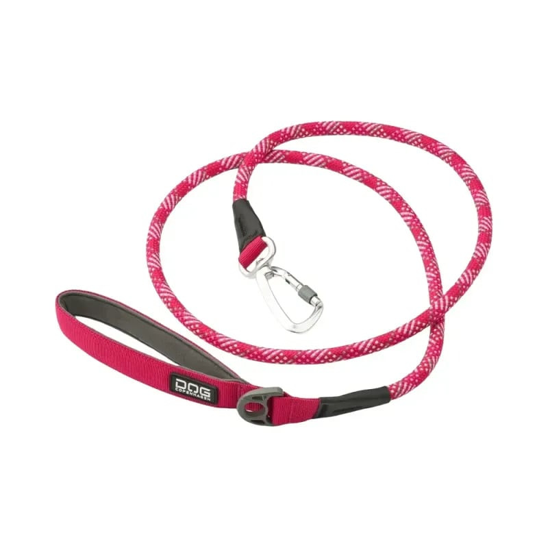 Laisse DOG Copenhagen Urban Rope 3.0 taille L, montrée en entier avec poignée rembourrée et bordures