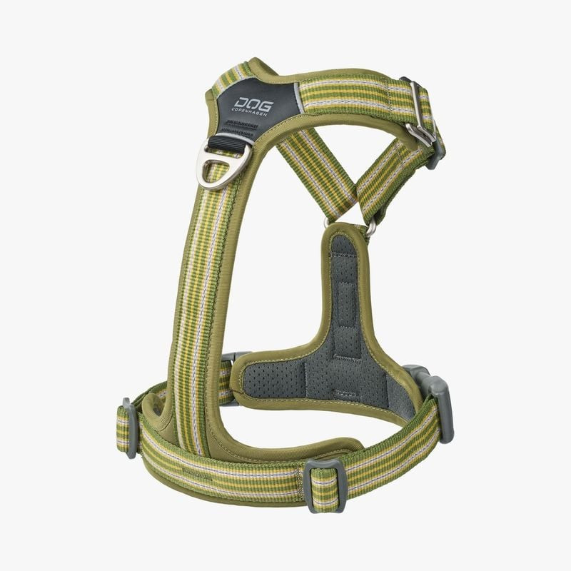Vue latérale du harnais pour chien DOG Copenhagen Comfort Walk Air 3.0 montrant le rembourrage et la
