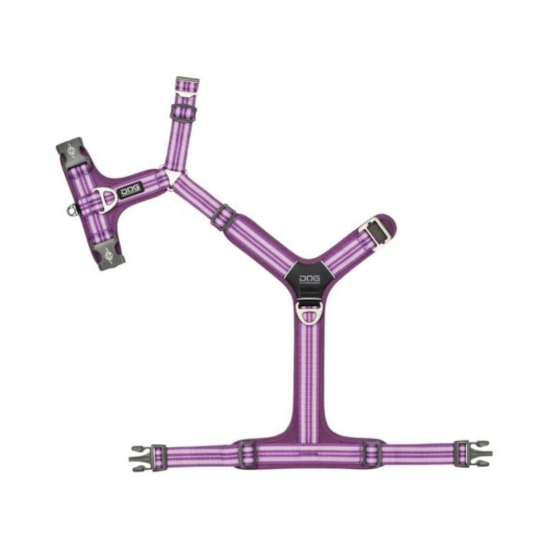 Gros plan du harnais DOG Copenhagen Comfort Walk Air 1922222, montrant la boucle en aluminium et le 