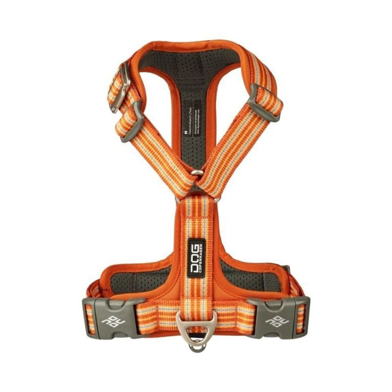 Harnais DOG Copenhagen Comfort Walk Air en vue de face, montrant la boucle en aluminium et la sangle