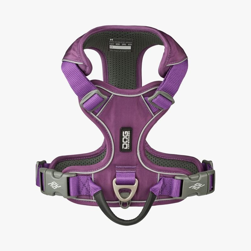 Harnais DOG Copenhagen Comfort Walk Pro violet passion XL, vue de face montrant le rembourrage respi