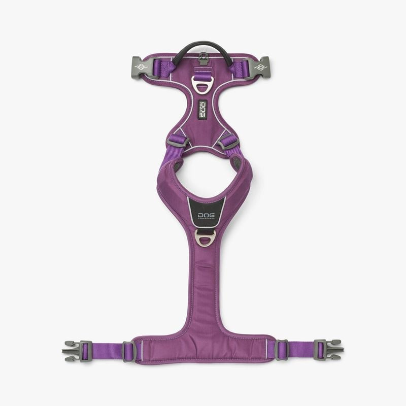 Harnais DOG Copenhagen Comfort Walk Pro violet passion XL, vue latérale avec poignée Easy-Grip et at