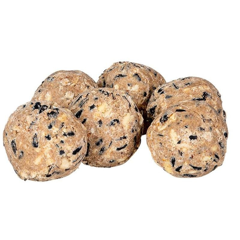 Boule de graisse premium EMMA pour oiseaux sauvages, source nutritive sur fond blanc.