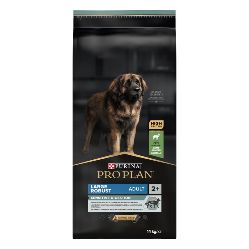 Sac de croquettes Pro Plan pour chien adulte grande race digestion sensible à l'agneau
