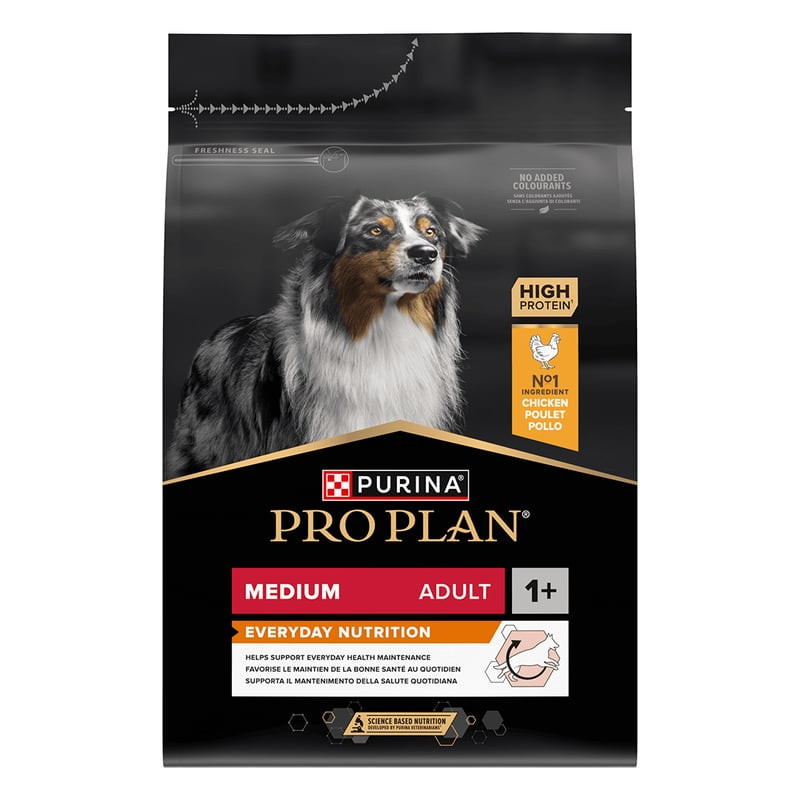 Sac de croquettes Purina Pro Plan Medium Adult Everyday Nutrition au poulet, recette pour chiens adu