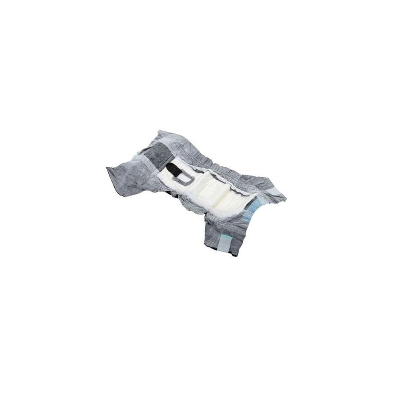 Paquet de 12 couches SAVIC Comfort Nappy pour chiens et chats, taille 7, couche extérieure noire.