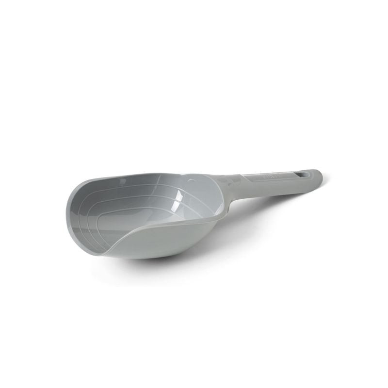 Pelle à nourriture SAVIC 1968437 en plastique gris clair, manche ergonomique, taille moyenne, isolée