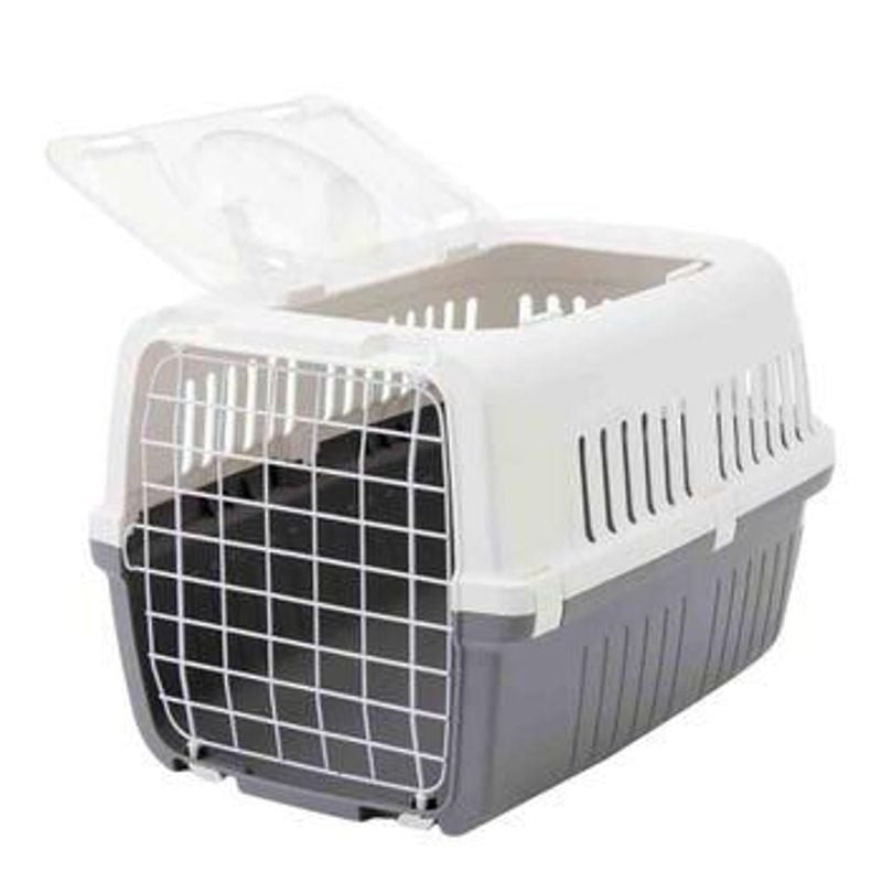 Cage de transport SAVIC Zephos 2 Open avec toit ouvert, montrant l'espace intérieur pour animaux jus