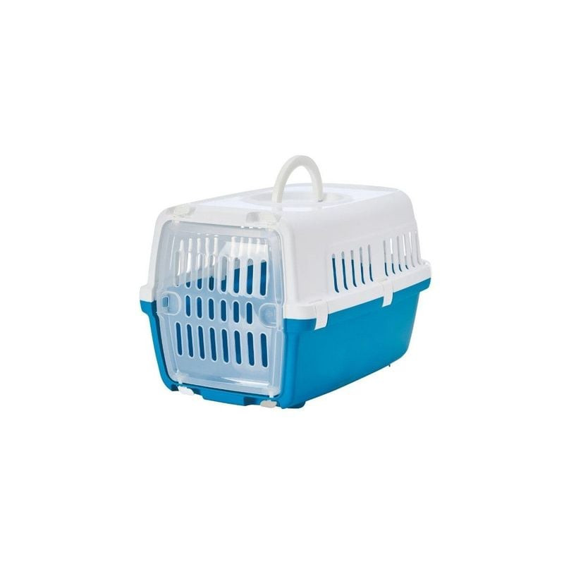 Cage de transport pour animaux Savic Zephos 1 pour chats et petits chiens, vue de face avec porte fe