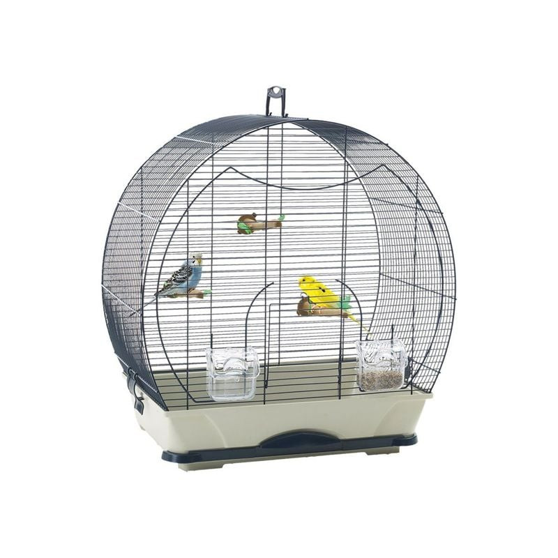 Cage Savic Evelyne 40 pour petit oiseau 52 cm avec perchoirs et abreuvoirs