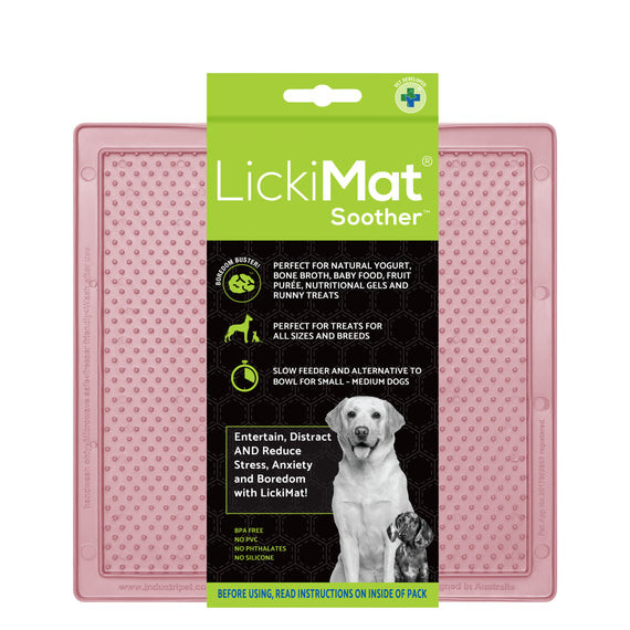 LickiMat Soother licking mat in a vibrant color, top-down view.