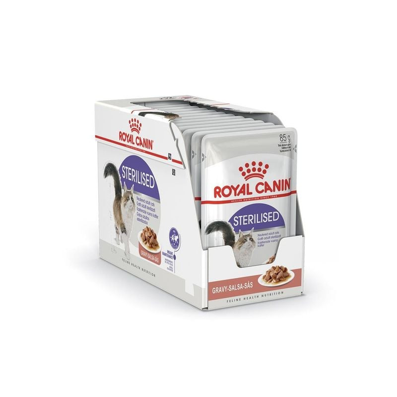 Packshot arrière du sachet ROYAL CANIN 1143284 pour chat montrant les informations nutritionnelles e