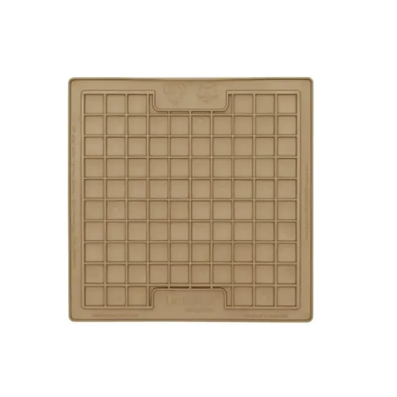 Tapis de léchage LickiMat Playdate Classic café pour chien, motif texturé en TPR