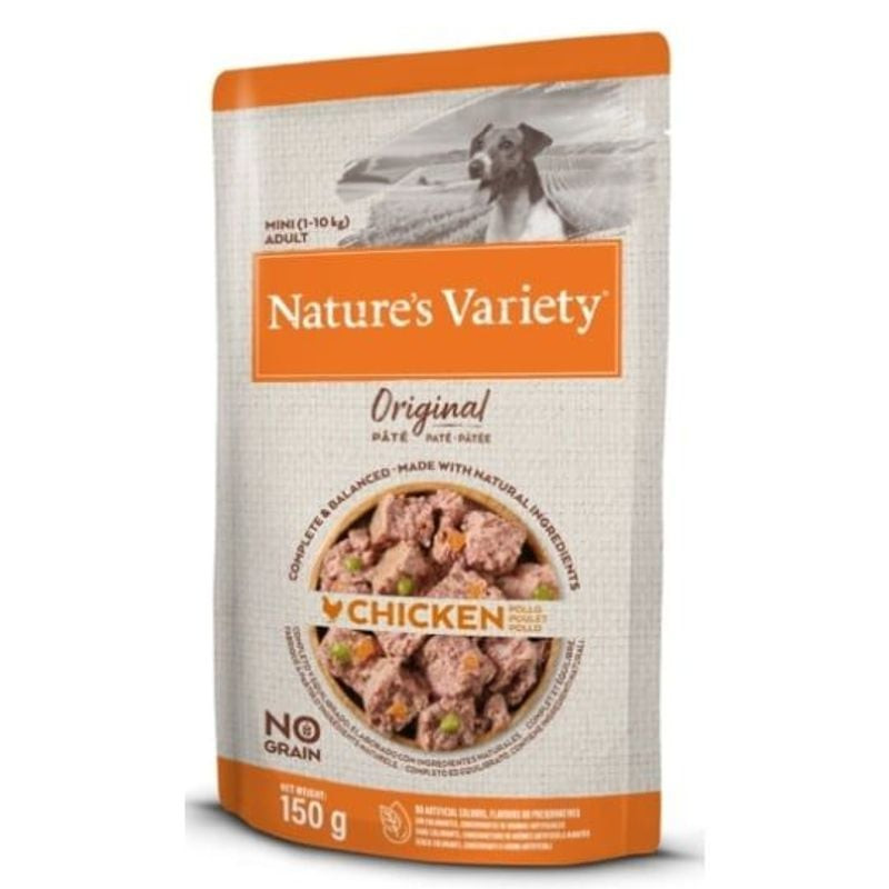Autre vue du packshot Nature's Variety 1966895 pâtée sans céréales au poulet, mettant en valeur les 