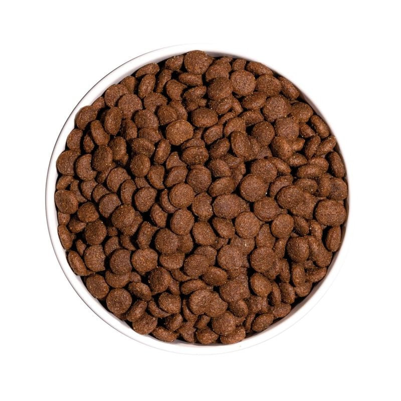 Gros plan sur les croquettes Ownat Classic Junior pour chiots