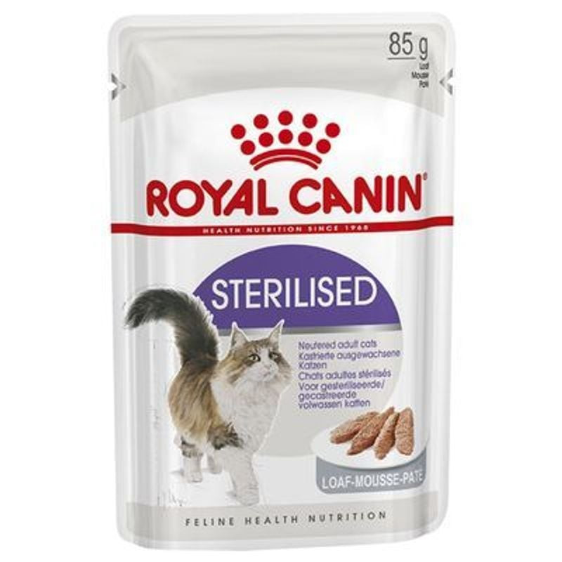 1967585 ROYAL CANIN pâtée mousse chat stérilisé adulte vue face