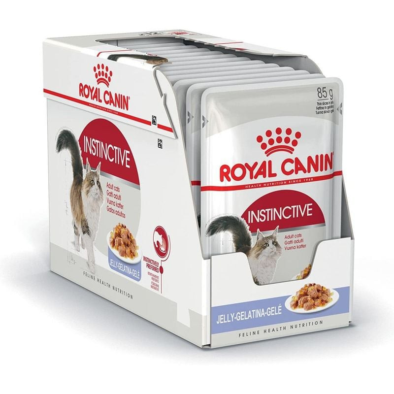 Vue arrière de l'emballage de la pâtée pour chat Royal Canin 1967580, montrant la liste des ingrédie