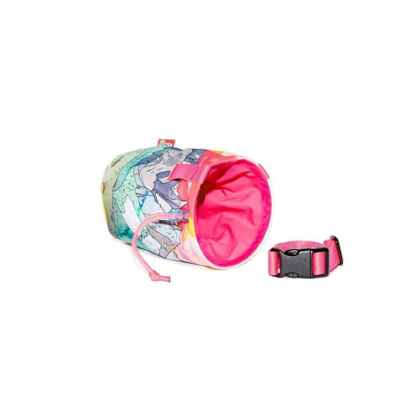 Vue latérale de la pochette à friandises TAMER Mont Blanc montrant la couche intérieure en softshell