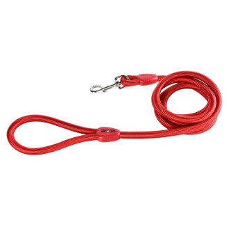 Longe Bubimex rouge 1,2cm - 5m pour chien - Liberté et contrôle