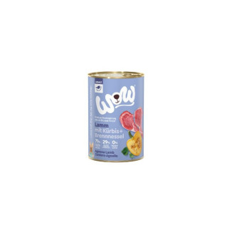 WOW Pâtée chien adulte agneau 400g - 71% viande, sans céréales